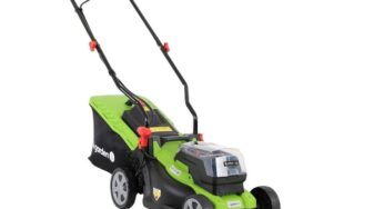 Masina de tuns iarba Krysiak 2x20V cu 35l cos si motor cu perii — Avantaje, Dezavantaje & Puncte Forte