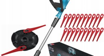 Review Dedra Masina de tuns cu acumulator 18V, latime taiere 240mm, maner telescopic, lame plastic