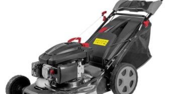 Review Graphite Masina de tuns iarba pe benzina, autopropulsie, 3 CP, latime taiere 46 cm, cos colector 55 l