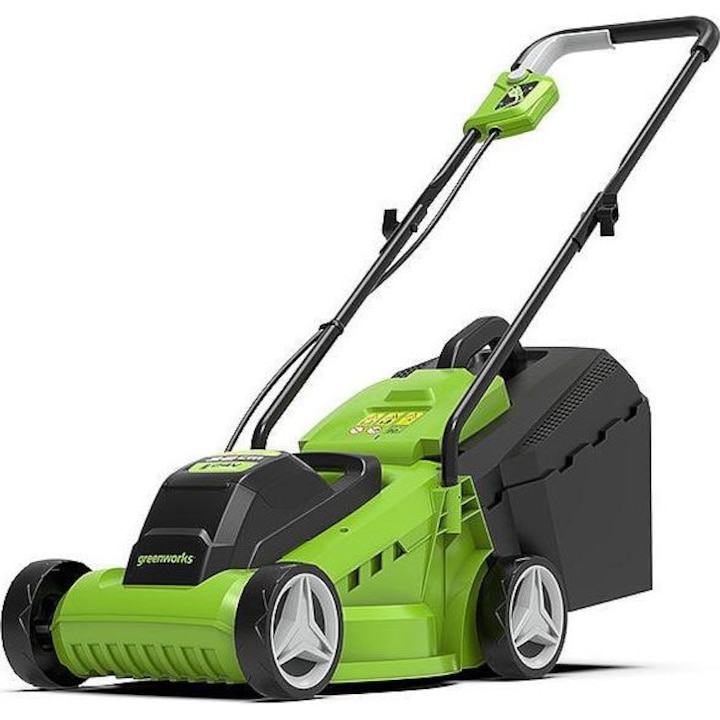 Review Greenworks Masina de tuns iarba GD24LM33