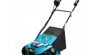 Review Dedra Scarificator, aerator, electric, 2x18V Li-ion, motor fara perii, sac colector 45 L – Latime taiere 380 mm, reglare adancime, volum cos colector 45 l
