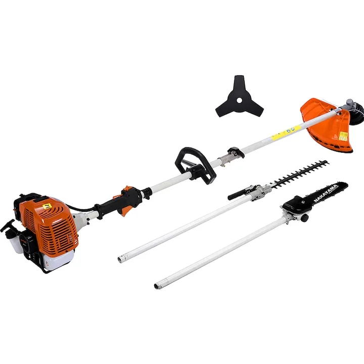 Review Nakayama Masina de tuns iarba cu accesorii Benzina 2.1 CP 395 mm latime taiere — Caracteristici