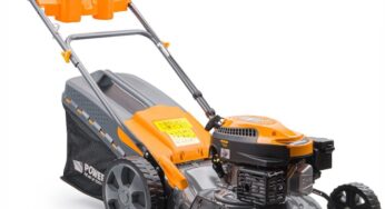Review Powermat Masina de tuns iarba pe benzina 6cp — tractiune spate, latime taiere 46 cm, cos colector 62L