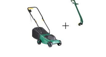 Review OMC Set masina de tuns gazon 1000w cu trimmer 250w — Caracteristici, Păreri & Preț Actualizat