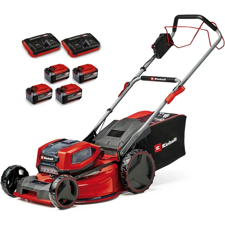 Review Einhell Professional GP-CM 36/52 S Li BL Masina de tuns iarba pe acumulator 36 V latime taiere 52 cm volum cos colector 65 l