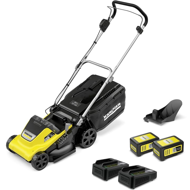 Review Karcher LMO 4-18 Dual Battery Set — Masina de tuns gazon pe acumulator
