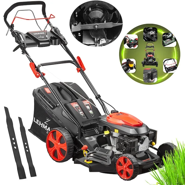 Review Lehmann Masina De Tuns Gazon/Iarba Pe Benzina LGALM-2646 Autopropulsata 3.53CP 46cm — Putere motor 3.53 cp