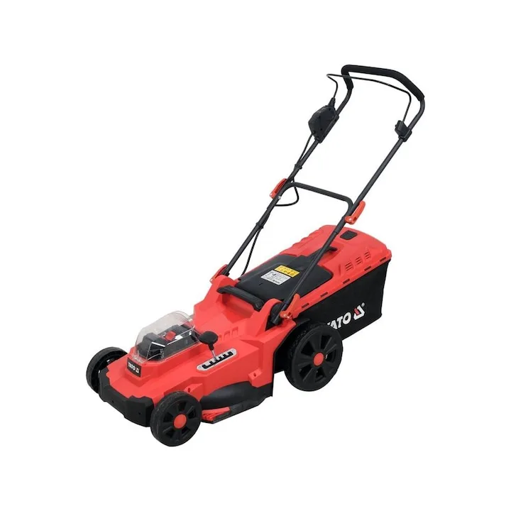 Masina de tuns iarba 2x18V 43cm Yato acumulator 6 nivele inaltime