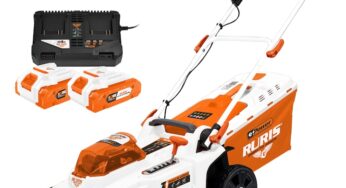 Review Ruris Masina de tuns gazon pe acumulator RXI3744e Power Alfa UP — Putere motor 160 W, latime taiere 37 cm, volum cos colector 35 l
